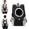 ALLSOPETS Zaino per Cani, Trasportino per Piccoli Cani e Gatti, Borsa da Viaggio Regolabile, Zaino per Cane per Bicicletta, Moto, Escursionismo, Campeggio (Nero Carbone, L)