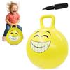 Jamara 460457 - Palla per saltare Smile giallo 450mm - Sviluppa equilibrio e capacitá motorie, Robusta, Resistente, Facile da riporre