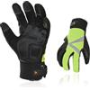 Vgo...-20 °C guanti invernali anti-freddo e impermeabil(SL8777FW,M) | Giallo,sintetica,isolamento C100,touchscreen,alta destrezza,touchscreen,magazzino refrigerato,costruzione,guida,esterno