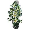 DRW Centro Fiori Giallo Allungato 120 cm, Multicolore