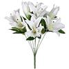 DRW Set 2 mazzi lilium bianchi 9 teste 50 cm altezza