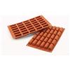 Silikomart | SF129 Stampo in Silicone per Monoporzioni MINI BUCHE, Antiaderente, 30 Cavità, Confezione da 1 Stampo per Dolci, 44 x 18 h 20 mm Volume 30 x 14 ml Tot. 420 ml