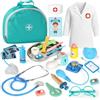 Lehoo Castle Valigetta Dottore Bambini, Kit Dottoressa Bambina di Legno, Valigetta Dottoressa Bambina, Kit Dottore Bambino di Gioco di Ruolo, Regalo per Bambini e Ragazze, Ragazzi Dai 3 Anni in Su