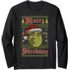 Shrek Merry Shrekmas Ugly Sweater Style Christmas Maglia a Manica