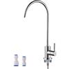 Filtro Acqua Rubinetto Rubinetto Per Acqua Potabile In Acciaio Inox SUS304 - Senza Piombo - Per Filtri Osmosi Inverse Beccuccio Girevole 360