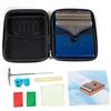 GEWA Kalimba pianoforte a pollice mogano blu, motivo scarabeo, 21 canne in acciaio, accordabile, incl. borsa, martello per accordare, manuale