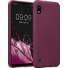 kwmobile Custodia Compatibile con Samsung Galaxy A10 Cover - Back Case per Smartphone in Silicone TPU - Protezione Gommata - viola bordeaux