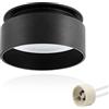 KYOTECH Faretto da soffitto a LED a luce indiretta Plafoniera LED Soffitto Faretto,Faretti da incasso design incl. portalampada GU10 Nero Opaco Apparecchio a plafone per Cucina Corridoio Salotto