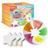 ZIMPLI - 3 x Grandi Baff Bombz Stella, Crea un effetto arcobaleno, frizzante, avventura durante il bagnetto, Idee per Calze di Natale per Bambini, Bombe da Bagno Idratanti e Organiche
