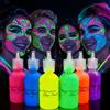 iLC [6 x 28ml. ] iLC Vernice Fluorescente Colorato Neon Kit per Pelle Viso Corpo Colore UV Fluo sotto la Luce Nera - Lavabile - Non Tossico