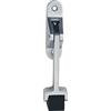 WONEEY Fermaporta KWS 1060.02 in alluminio argento con leva pieghevole da avvitare
