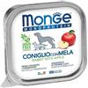 4684 Monge Monoprotein Coniglio Con Mela Cibo Umido Per Cani Adulti 150g 4684 4684