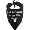 Generic Bandana per cani con scritta Big Sister/Brother to My Little Human Dog (fratello umano)
