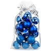 Inge-glas 20 pezzi. Palline per albero di Natale, 6 cm, in plastica, idea regalo natalizia Blu