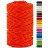 Netuno 1x corda macramè colorata blu 5 mm 100 m filo macrame corda di cotone filato di cotone cordoncino corda per lavori uncinetto ferri da maglia gomitolo