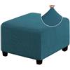 AQIGR Copripouf Quadrato 40 x 40/50 x 50/60x60/ 90x90 con Elastico,Copri Poggiapiedi Morbido Jacquard Fodere per Pouf Rettangolari Elasticizzati per Pouf Rimovibili per Soggiorno Camera da Letto
