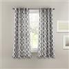 lush Decor Edward Trellis oscurante. Finestra tenda set Gray