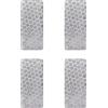 4R Quattroerre.it 5550 Stickers Diamond Refractive Flat Rettangolo Bianco 4 Pezzi