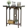FATIVO Tavolo Consolle ingresso bambu, Tavolino da Ingresso consolle Tavolo stretto e lungo consolle vintage per Soggiorno Corridoio Sala Consolle ingresso moderno con cassetto 81,5x31,2x82,8 cm