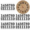 Jetec 75 Pezzi Numeri di Legno in 5 Set con Adesivo, Nero | Numeri dell'Orologio Arabo in Legno, per Decorazione Orologio Fai da Te, Include Adesivo per Facile Applicazione