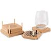 Set sottobicchieri con giochi da tavolo da 4 pezzi personalizzato Coastgame personalizzate o neutre
