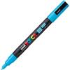 UNI MITSUBISHI Marcatore a base d'acqua Uni Posca PC3M - punta fine da 0,9mm a 1,3mm - azzurro - Uni Mitsubishi (unità vendita 1 pz.)