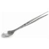 Lacor - 62863 - Pinzetta da Cucina di precisione per placcatura con cucchiaio, acciaio inox 18/10, manico antiscivolo, lunghezza 27 cm