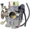 GOOFIT Carburatore Moto 30mm PD30J con Avviamento Elettrico sostituzione per Linhai 260 Motore Ciclomotore e Scooter Pit Bike ATV Quad Argento