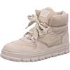 Paul Green Stivali stringati da donna con fodera calda in merino, sneaker da donna, beige., 36 EU