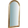Biscottini specchio da parete bagno e camera 44x92x5 cm | Specchio ingresso da parete con ganci | Specchio oro