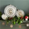 Talking Tables White Paper Fans - Confezione da 3 dischi rotondi per fiocchi di neve di Natale, compleanni, matrimoni, decorazioni da parete