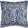 Bassetti Imperia B1 9324362 - Federa per cuscino in raso makò di colore blu, con chiusura lampo, dimensioni: 65 x 65 cm