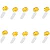 PAWARSO Luci LED a Batteria, 10 Pezzi 2M 20 Luci Stringa Filo Di Rame Lucine Decorative a Batteria per Natale,Decorazione di Nozze, Matrimonio, DIY, Festa (Bianco Caldo)