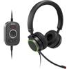 SNOM Cuffie Snom A330D Stereo Cablato Usb + Jack Nero [00004598]