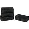 Amazon Essentials, Set di 4 Packing Cube, Accessori da Viaggio, Organizer per Bagagli con Doppia Cerniera, Parte Superiore in Rete, Poliestere, Small, Nero (in Precedenza Amazon Basics)
