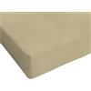 Italian Bed Linen Max Color Lenzuolo sotto a 1 Piazza e Mezza, 100% Cotone, Tortora, 1 Posto e Mezzo
