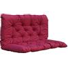 AMBIENTE HOME Ambientehome Set di 1 Cuscini per panca, 120 x 98 x 8 cm, colore: Rosso
