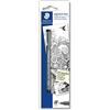 Staedtler Pigment Liner - Penna Nera con Inchiostro ad Asciugatura Rapida, Penne Punta Fine Ideali per Disegno Tecnico e Scrittura, Fineliner Indelebile per Cancelleria Scuola Università Ufficio, 1 Pz