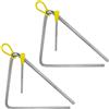 TIGER Strumento Con Bacchetta, Confezione da 2 Triangolo, 20.3 cm