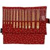 Seeknit KA58910-02 - Set di ferri circolari in bambù, colore: rosso, standard