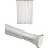 Amazon Basics Shower curtain rod and shower curtain, Multicolore