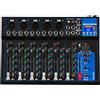 DISCORAMA® - MIXER 7 CANALI USB MICROFONO DIGITALE CONSOLE MIXER AUDIO 48V PHANTOM POWER AMPLIFICATORE MIXER AUDIO PROFESSIONALE PER KARAOKE CON BLUETOOTH