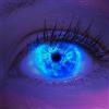 Meralens Lenti a Contatto Colorate azzurro Ice Blue - con porta lenti a contatto - ideali per Manga Anime Cosplay Halloween carnevale - Durata 1 Anno 1 Coppia (2 pezzi) senza correzione