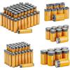 Amazon Basics, confezione da 108 batterie alcaline, 48 AA + 36 AAA + 8 C + 8 D + 8 9 Volt