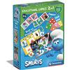 Clementoni Educational Games-2 in 1 The Smurfs-Gioco Educativo 3 Anni (Italiano, Inglese, Francese, Tedesco, Spagnolo, Olandese E Polacco), Made in Italy, 18285, Esclusivo Amazon