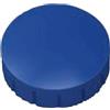 MAUL Magneti rotondi blu 10 pezzi presa sicura 300 g | fissaggio pratico di note e foto, forma piatta salva spazio, plastica antirottura, finitura liscia piacevole