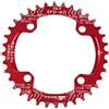 Jane Eyre Corona per Bicicletta 32T 34T 36T Corona Larga Stretta 104BCD, Corona per guarnitura per Bicicletta, Adatta per Mountain Bike da Strada Mountain Bike (Rosso 36T)