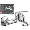 EISL Speed, Rubinetto Vasca da Bagno, Miscelatore Vasca da Bagno, Cromato, Bronzo, Argento