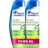 Head & Shoulders Shampoo Pulizia Profonda Capelli Grassi, Contro La Forfora, Con Agrumi, Senza Siliconi, Per Capelli Fino Al 100% Liberi Dalla Forfora, 2x 250 ml