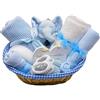 Tiny Welcome Cestino regalo per neonato, colore: blu